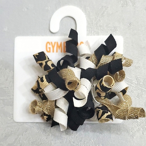 Mixed Lot of (6) Animal Print & Gold Hair Accessories including some Gymboree - Picture 10 of 10